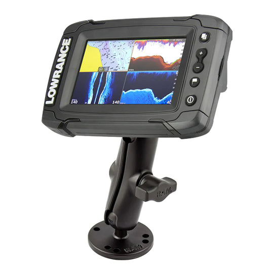 Quick Release Kayak Mount for Lowrance Mark & Elite 4 - Ram Mounts