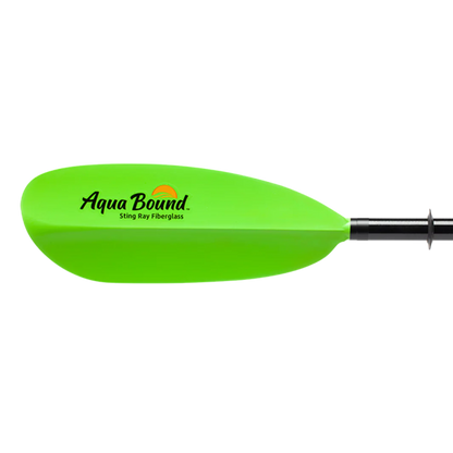 Aqua Bound Sting Ray Fiberglass 2-Piece Snap-Button Kayak Paddle