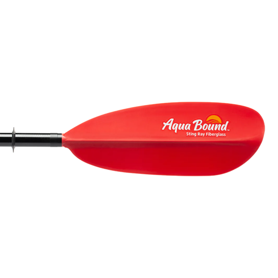Snap Kayaks Aqua Bound Sting Ray Fiberglass 2-Piece Snap-Button Kayak Paddle ...