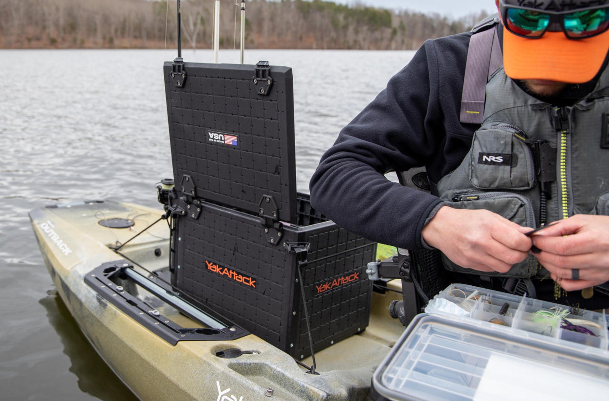 YakAttack BlackPak Pro Kayak Fishing Crate - 13 x 16 – YAKWORKS