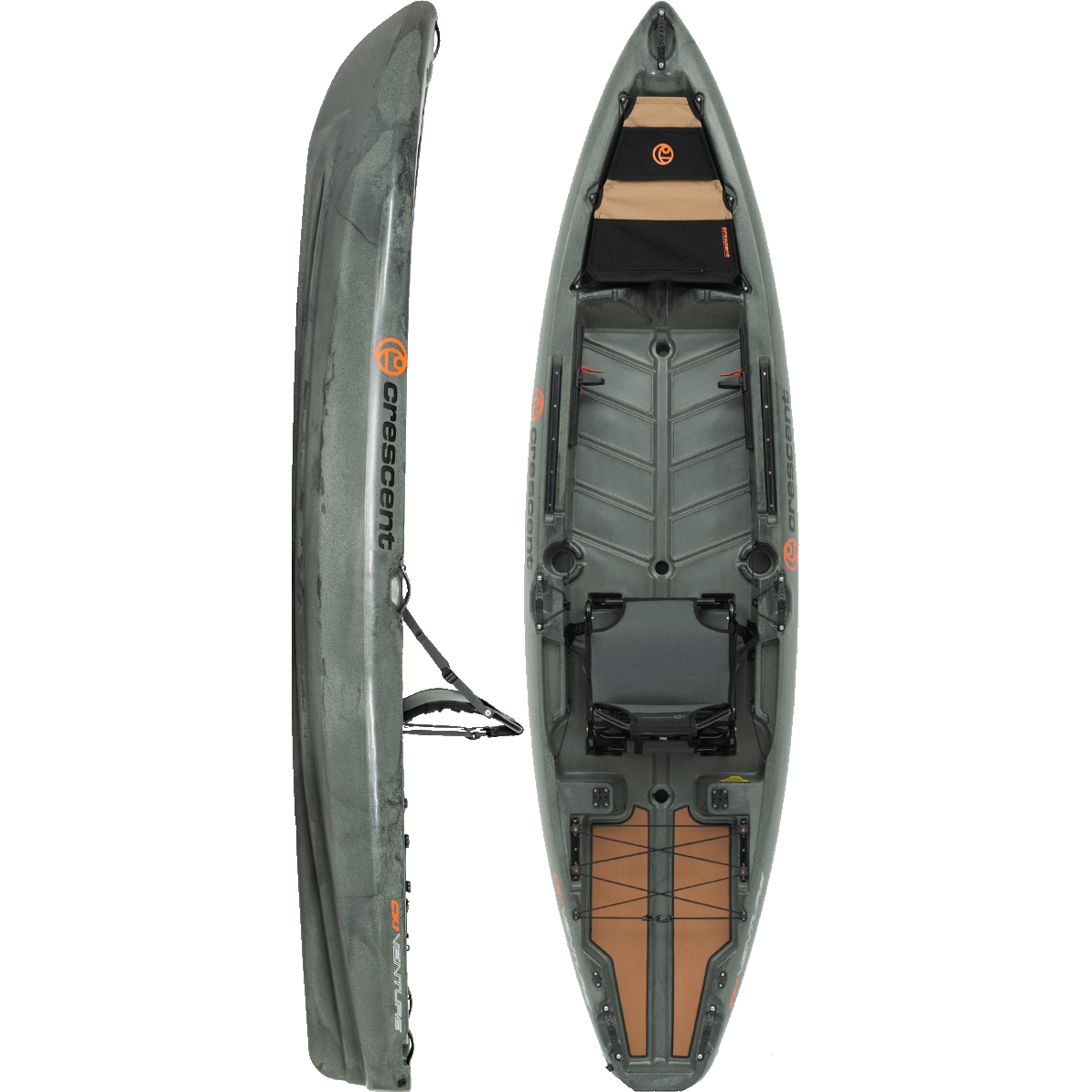 11' Crescent Kayak CK1 Venture Fishing Kayak – YAKWORKS Kayaks and  Accessories