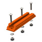 YakAttack 4" Orange Kayak GearTrac With Mounting Screws