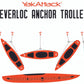 YakAttack LeverLoc Kayak Anchor Trolley HD