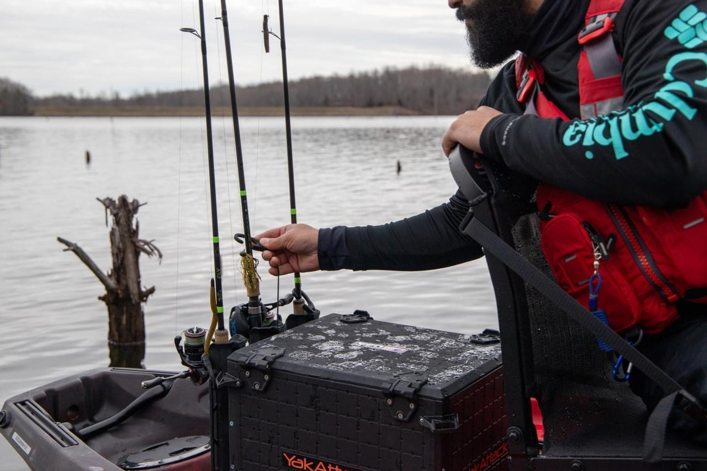 YakAttack TetherTube Kayak Rod Holder with Hardware