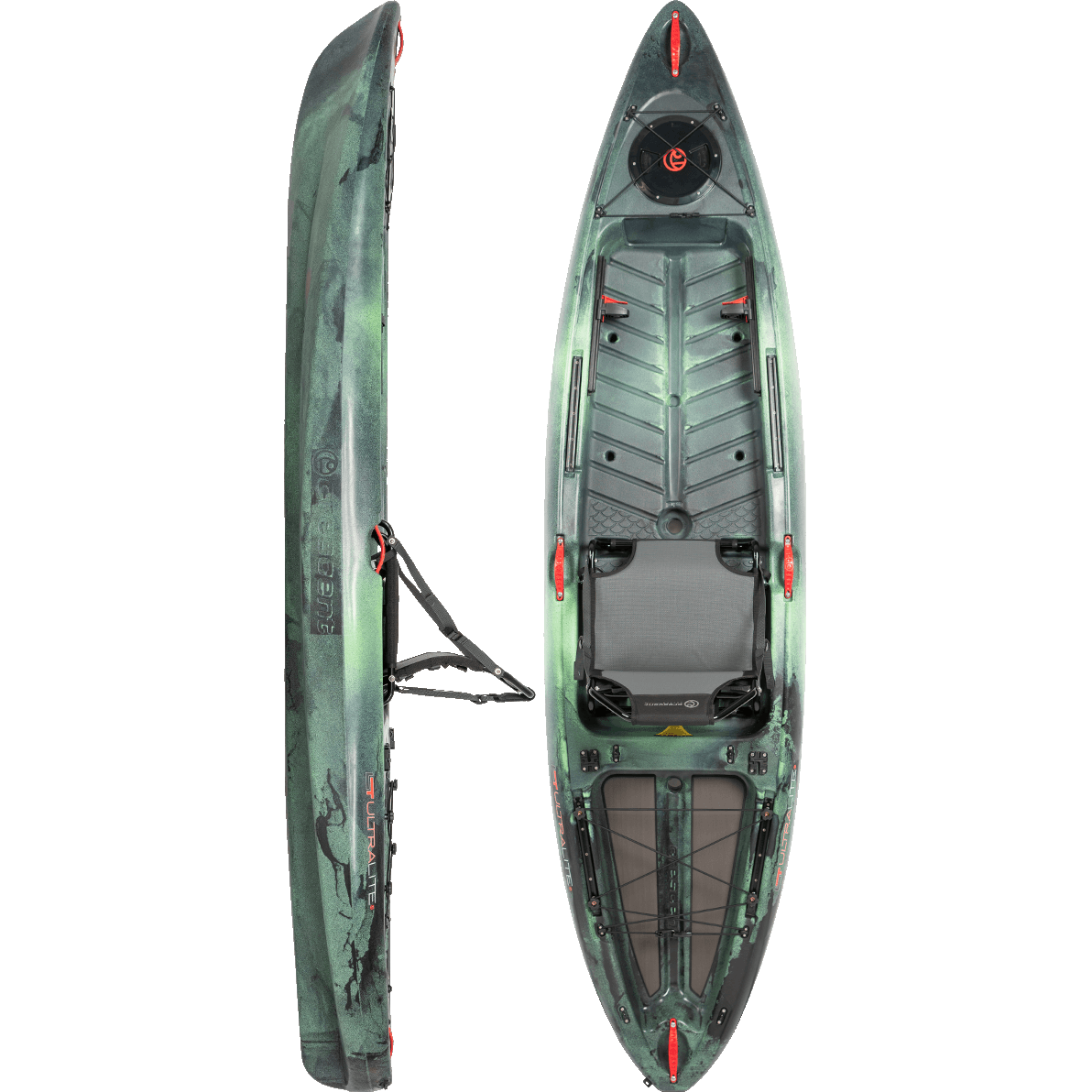 10' Crescent Kayak UltraLite Fishing Kayak – YAKWORKS Kayaks and Accessories